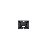 Montaje-Sujetador Para Cable de 4 vías con Adhesivo Acrilico Color Negro Uso en Exterior ABM2S-AT-C0 - SILYMX