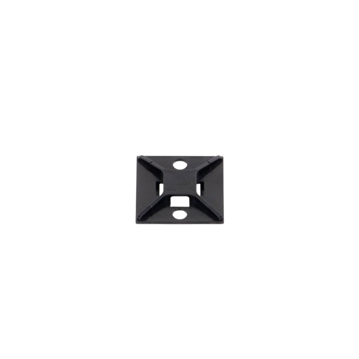 Montaje-Sujetador Para Cable de 4 vías con Adhesivo Acrilico Color Negro Uso en Exterior ABM2S-AT-C0 - SILYMX