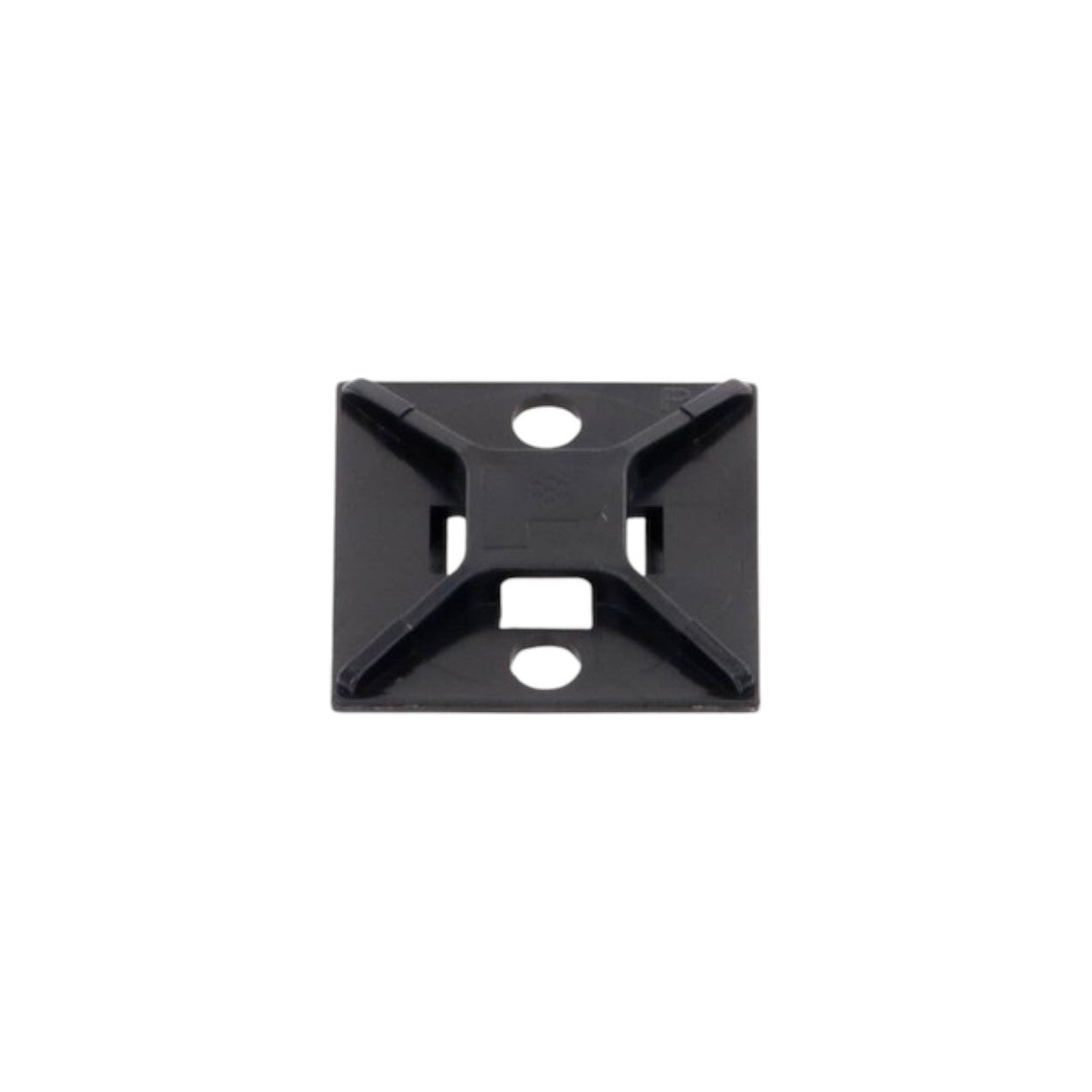 Montaje-Sujetador Para Cable de 4 vías con Adhesivo Acrilico Color Negro Uso en Exterior ABM2S-AT-C0 - SILYMX