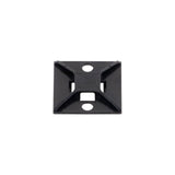 Montaje-Sujetador Para Cable de 4 vías con Adhesivo Acrilico Color Negro Uso en Exterior ABM2S-AT-C0 - SILYMX