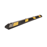 Tope Vehicular Para Estacionamiento 183cm Color Negro-Amarillo 8 Franjas Reflejantes AC-183TV - SILYMX