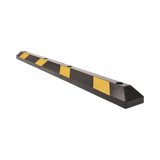 Tope Vehicular Para Estacionamiento 183cm Color Negro-Amarillo 8 Franjas Reflejantes AC-183TV - SILYMX