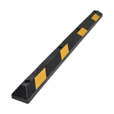 Tope Vehicular Para Estacionamiento 183cm Color Negro-Amarillo 8 Franjas Reflejantes AC-183TV - SILYMX