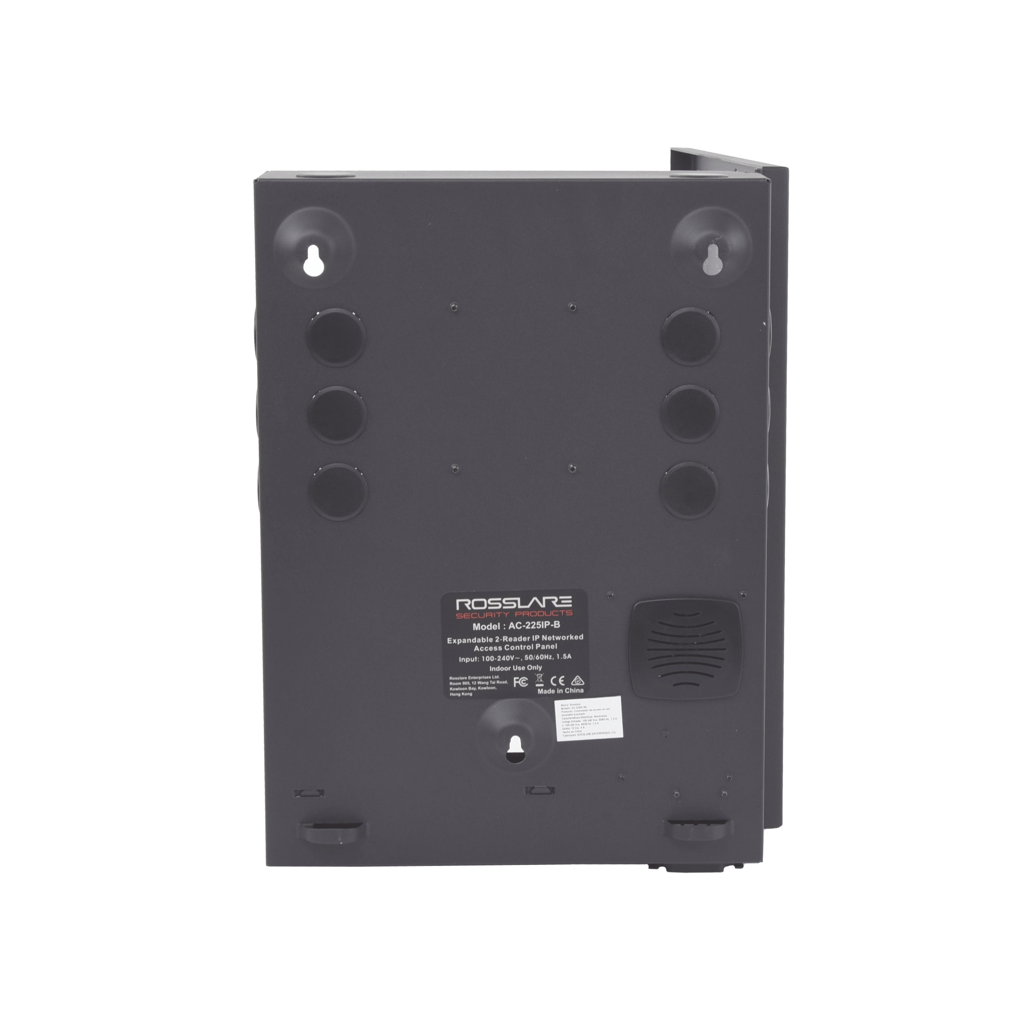 Controlador de Acceso IP de Nueva Generación 2 Lectoras Expandible a 4 30,000 Tarjetas Rosslare AC-225IP-BU