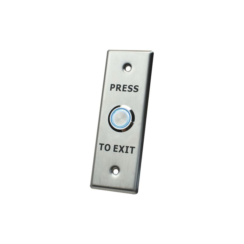 Botón de Salida con Aro Iluminado Azul IP65 Diseño Estético NO,COM,NC ACCESS40 - SILYMX
