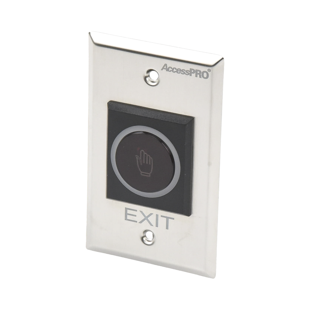 Botón de salida sin contacto sensor IR iluminado Normalmente abierto y cerrado Distancia ajustable de detección ACCESSK1 - SILYMX