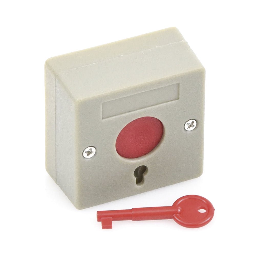 Botón De Pánico A Prueba De Fuego Restablecimiento Con Llave - SILYMX