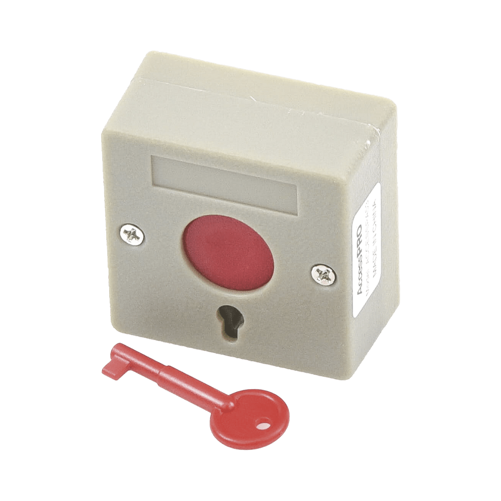 Botón De Pánico A Prueba De Fuego Restablecimiento Con Llave - SILYMX