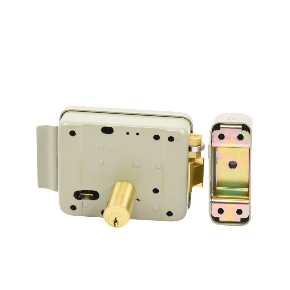 Cerradura Eléctrica con botón de salida/ Incluye Llave / Exterior / Izquierda - SILYMX