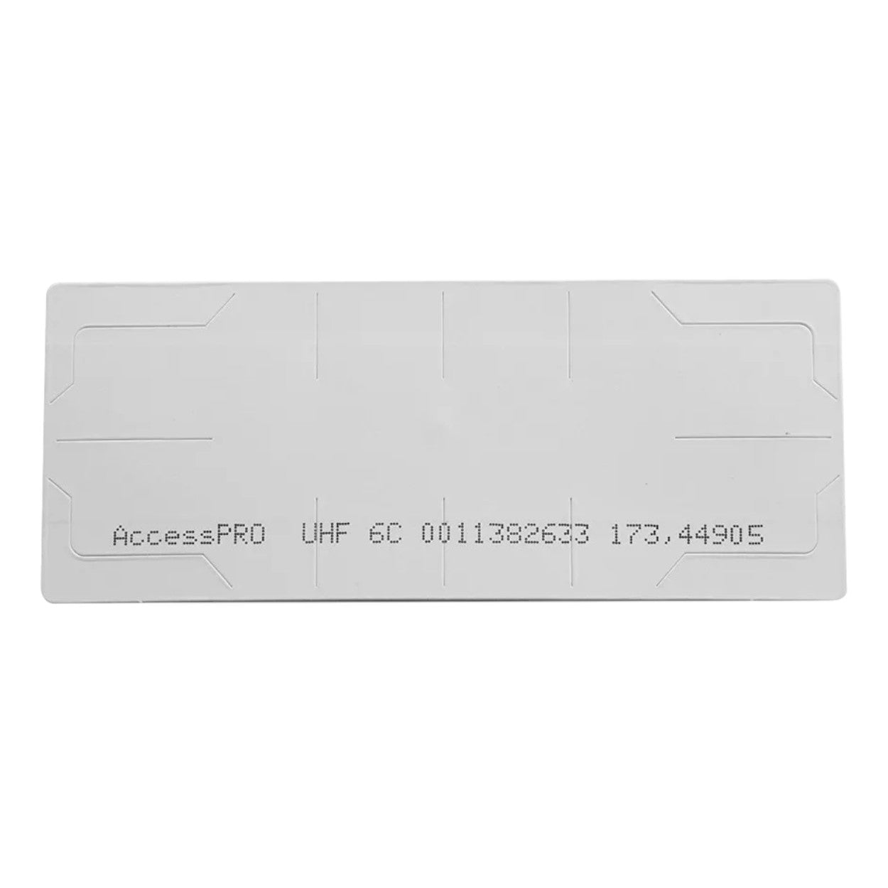 UHF TAG Adherible Tipo Etiqueta EPC GEN 2 Se Adhiere al Cristal del Vehículo Compatible con Lectoras de Largo Alcance PRO12RF y PRO6RF ACCESSTAGV2 - SILYMX