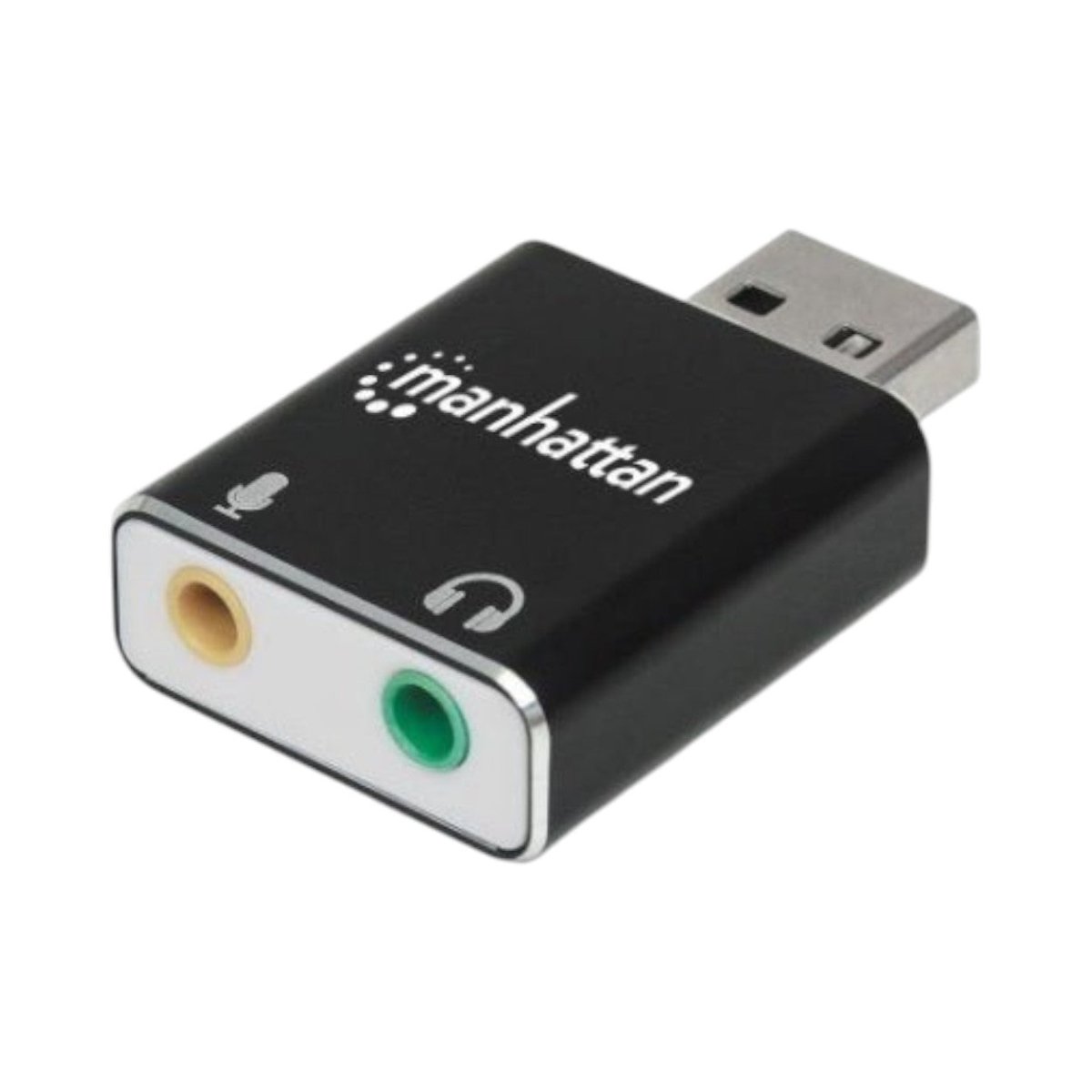 Conectores de audioMANHATTAN152754Adaptador de Sonido Estéreo USB Alta Velocidad Manhattan 152754 - SILYMX