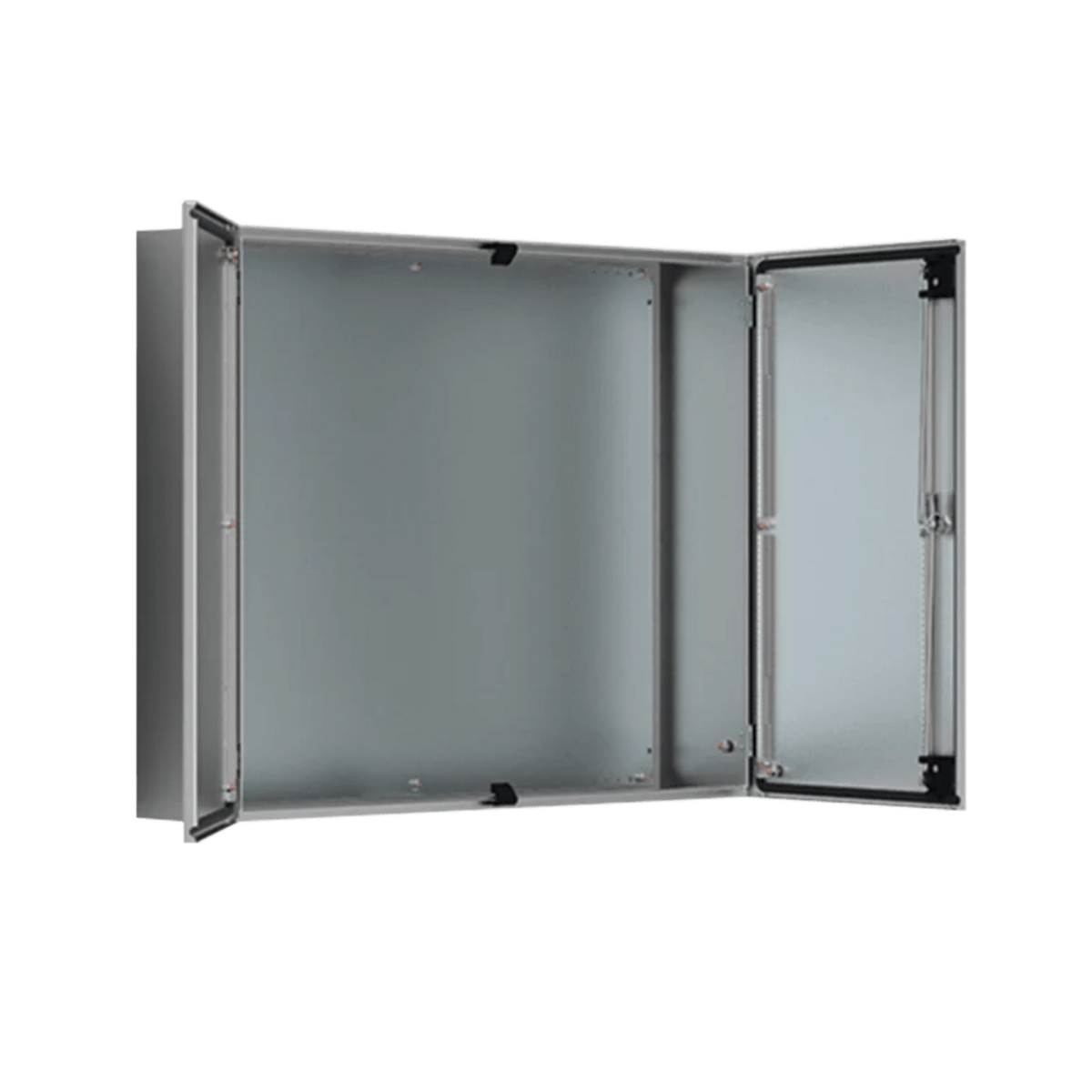 Racks CerradosHOFFMANADR1201240Gabinete de Doble Puerta, 1200 x 1200 x 400 mm, de Acero Inoxidable, Cepillado. Protección NEMA 12, IP55, IK10 - SILYMX