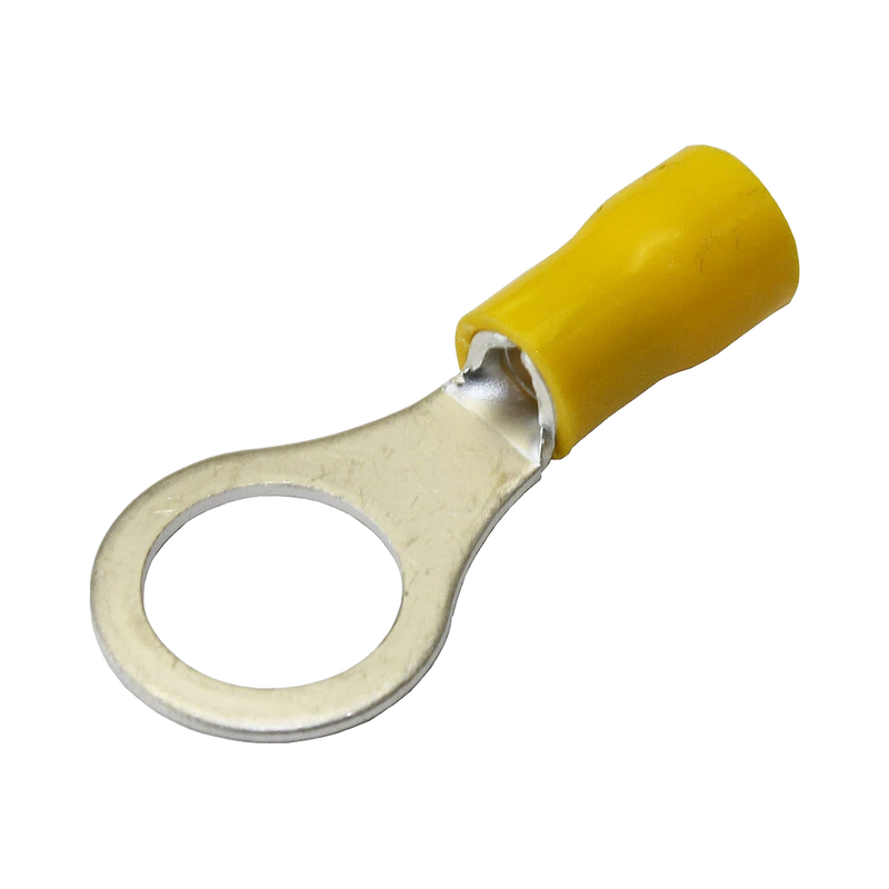 Terminal tipo ojo 1 / 4" 12 - 10 AWG Amarillo Paquete de 25 piezas AE50242 - SILYMX