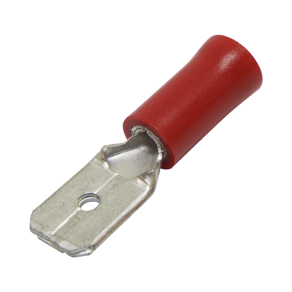 Terminal tipo macho aislada 22 - 16 AWG Rojo Paquete de 25 piezas AE51242 - SILYMX