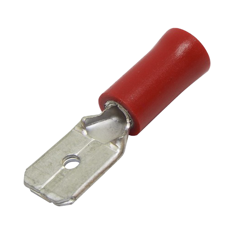 Terminal tipo macho aislada 22 - 16 AWG Rojo Paquete de 25 piezas AE51242 - SILYMX