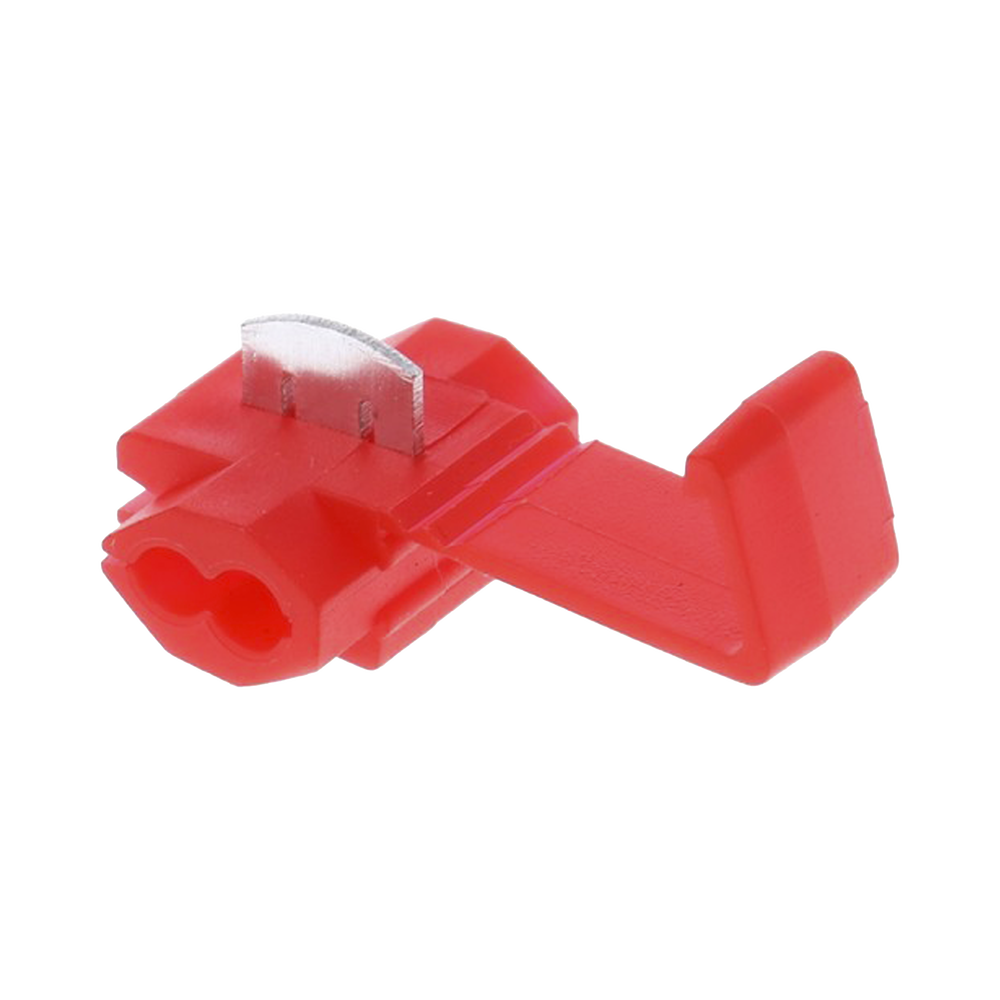 Terminal tipo almeja  22 - 18 AWG Rojo Paquete de 25 piezas AECW-1-25 - SILYMX