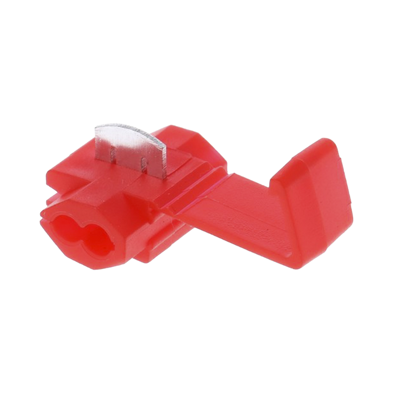 Terminal tipo almeja  22 - 18 AWG Rojo Paquete de 25 piezas AECW-1-25 - SILYMX
