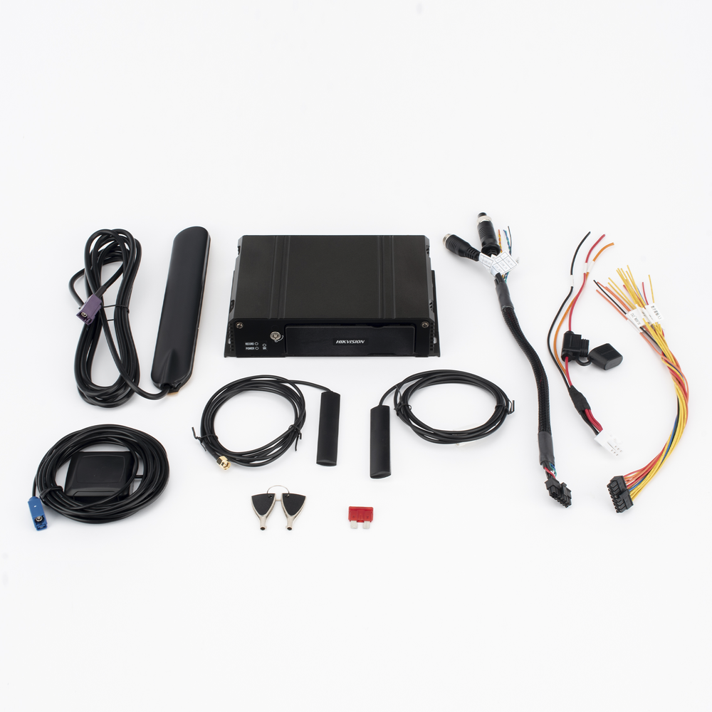 DVR Móvil 2 Megapixel 1080p 4 Canales TURBOHD Tecnología IA Integrada Soporta 4G WiFi GPS Sensor G Soporta 2 Memorias SD512 GB Alarmas I/O AE-MD5043-SD/I/GLF/WI58 - SILYMX