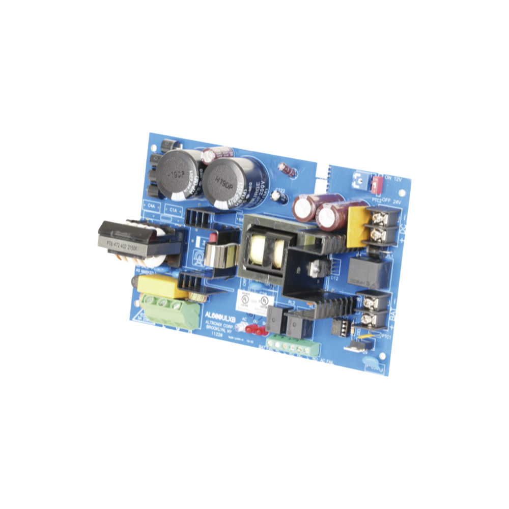 Fuente de alimentación ALTRONIX Tipo tarjeta salida única12/24 Vcc 6 A Entrada 115 Vca AL-600-ULX-B - SILYMX