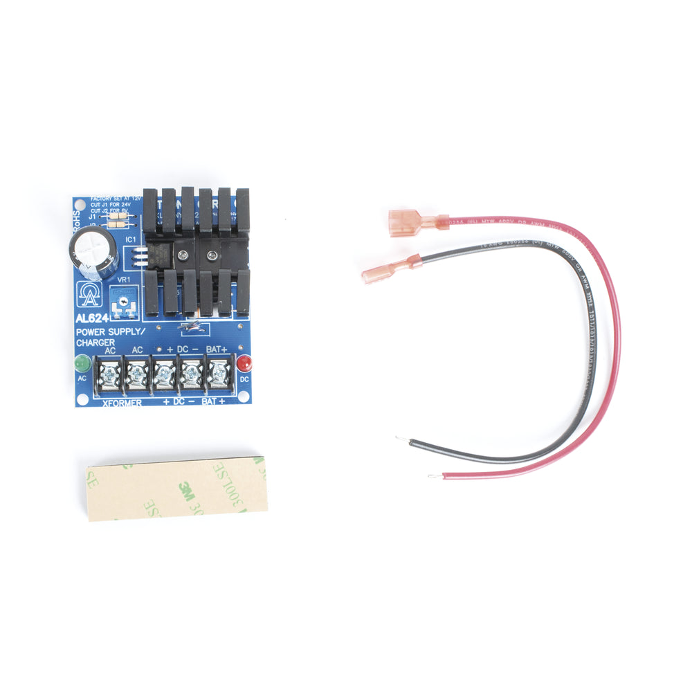 Fuente tipo tarjeta Altronix 6 o 12 o 24 Vcc @ 1.2 A o 0.75 A  1 salida requiere transformador capacidad de respaldo Batería no incluida AL-624 - SILYMX