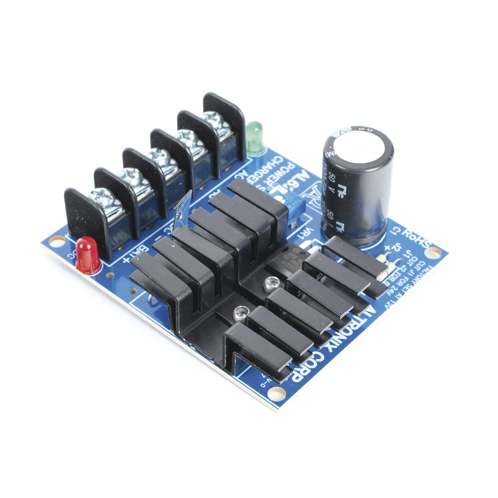 Fuente tipo tarjeta Altronix 6 o 12 o 24 Vcc @ 1.2 A o 0.75 A  1 salida requiere transformador capacidad de respaldo Batería no incluida AL-624 - SILYMX