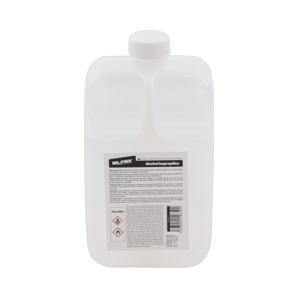 Alcohol Isopropílico para limpieza de equipos de vídeo, fibra óptica, cómputo, y equipo telefónico ALCOHOL - SILYMX
