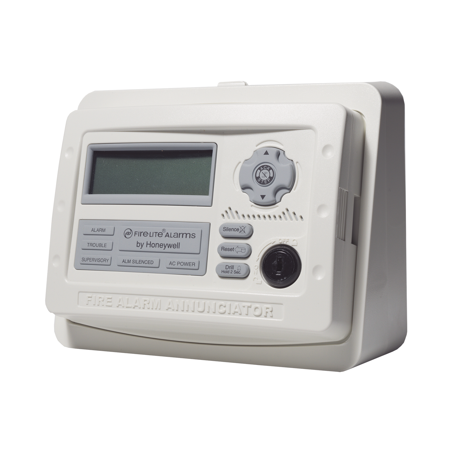 Anunciador remoto LCD de 80 caracteres, retroiluminado, para panel de detección de incendio, color blanco
