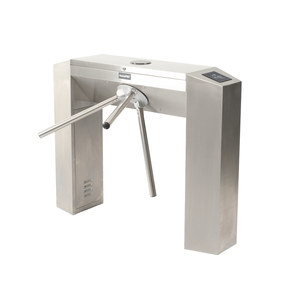 Torniquete Industrial ACCESSPRO en Acero Inoxidable Bidireccional Espacio para Lectora de Proximidad AP2000HD - SILYMX