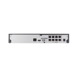 NVR Wisenet ARN-810S – 8 Canales IP – Hasta 8MP (4K) – 8 Puertos PoE Plug &amp; Play – H.265