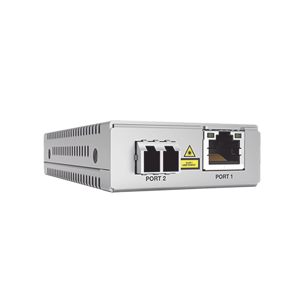Convertidor de medios Mini Monomodo Version TAA (Federal), 10/100/1000T a 1000LX/LC (20KM) - SILYMX