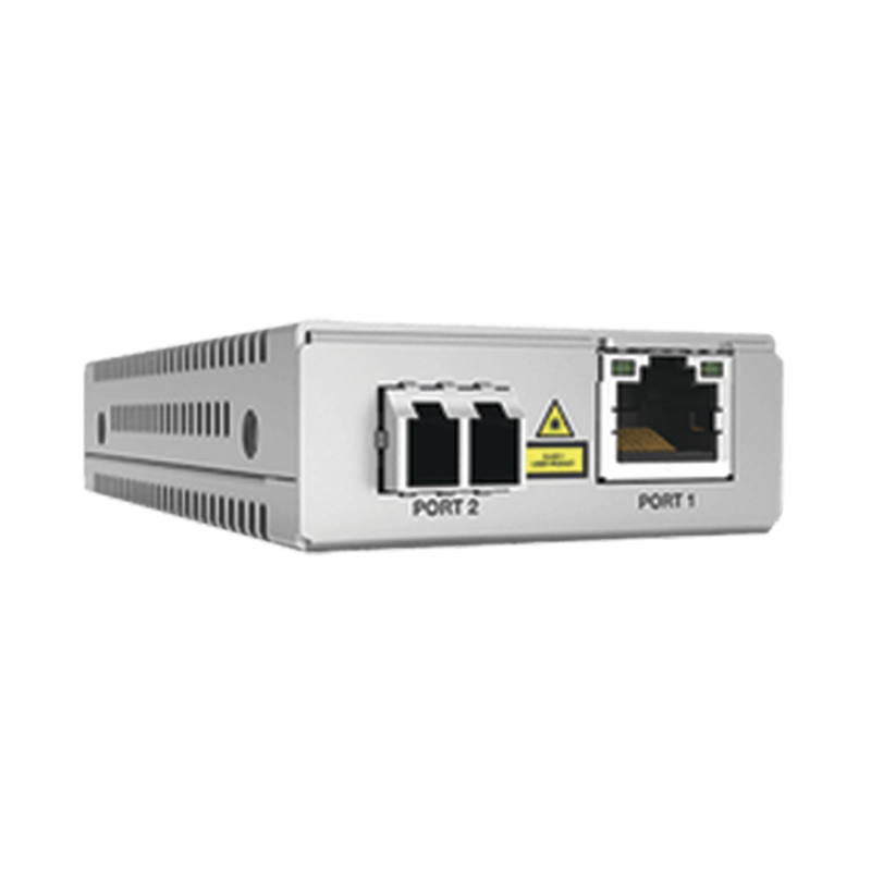 Convertidor de medios Gigabit Ethernet a fibra óptica, conector LC, multimodocon fuente de alimentacióN - SILYMX