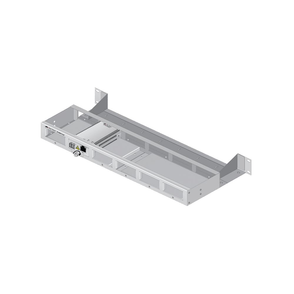 Bandeja para montaje en rack de 19" para hasta seis convertidores de medios de la serie MMC