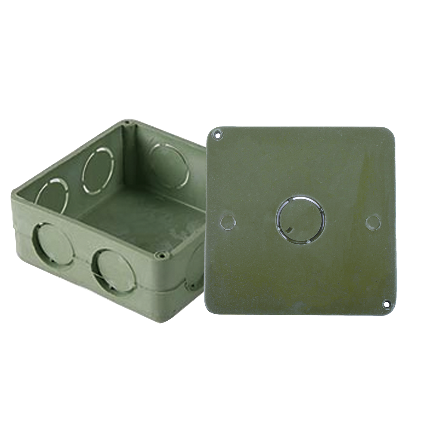 Caja Cuadrada y Tapa de 1" para instalaciones con tubería PVC Conduit pesado AMANCO-WAVIN ATUP-100CYT - SILYMX