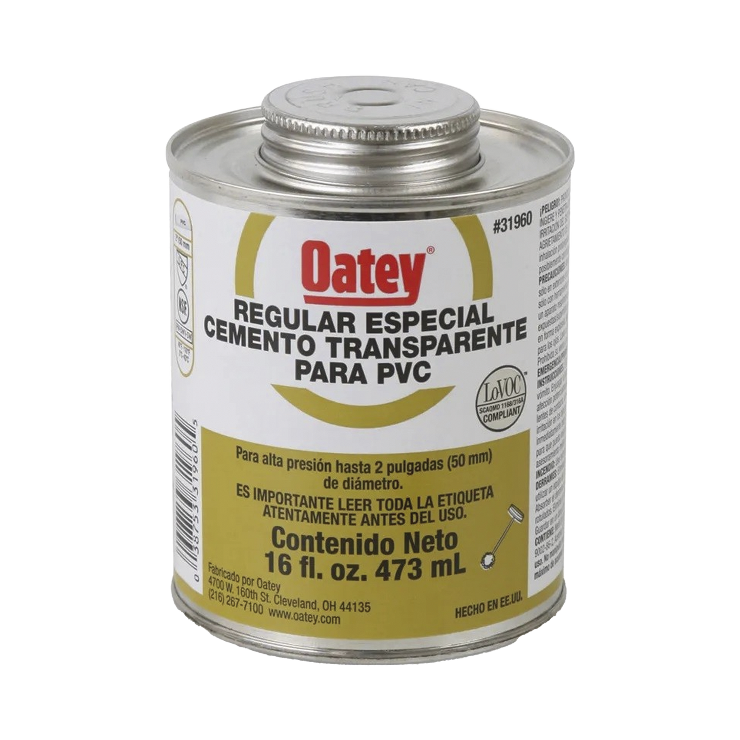 Cemento Claro de 236 ml para Tubo Conduit PVC Pesado AMANCO-WAVIN ATUP8PE - SILYMX