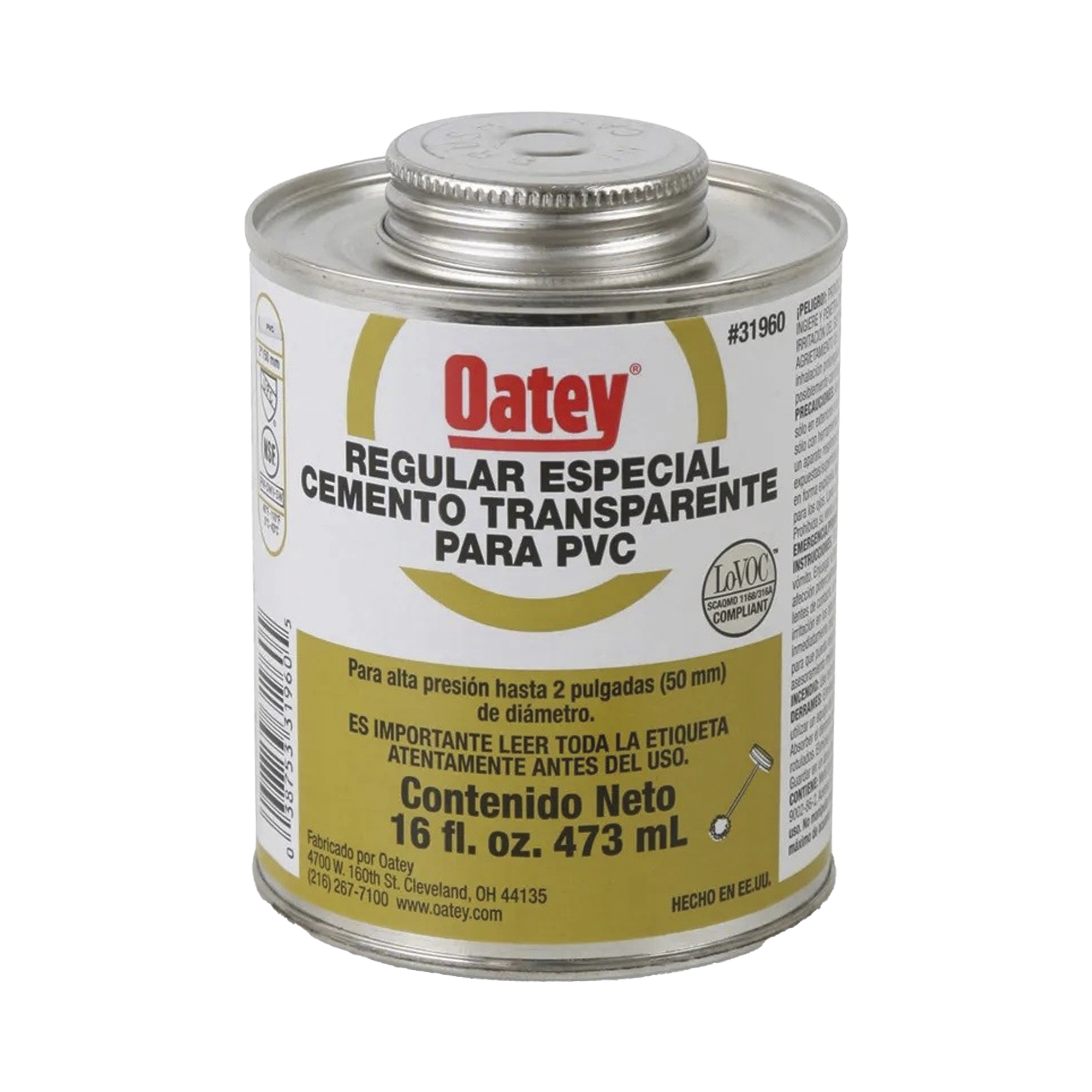 Cemento Claro de 236 ml para Tubo Conduit PVC Pesado AMANCO-WAVIN ATUP8PE - SILYMX