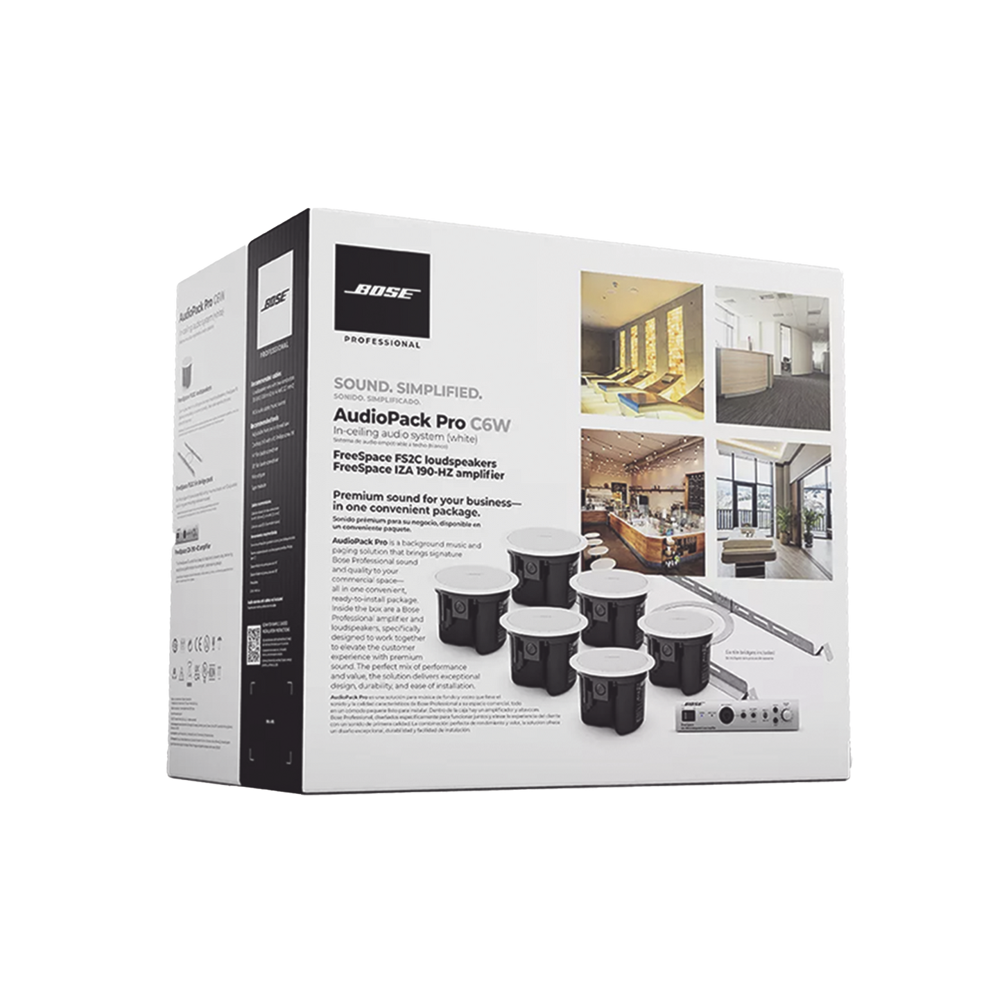 Kit de Audio Ambiental Bose Professional AudioPack Pro C6W – Sonido Premium para Espacios Comerciales