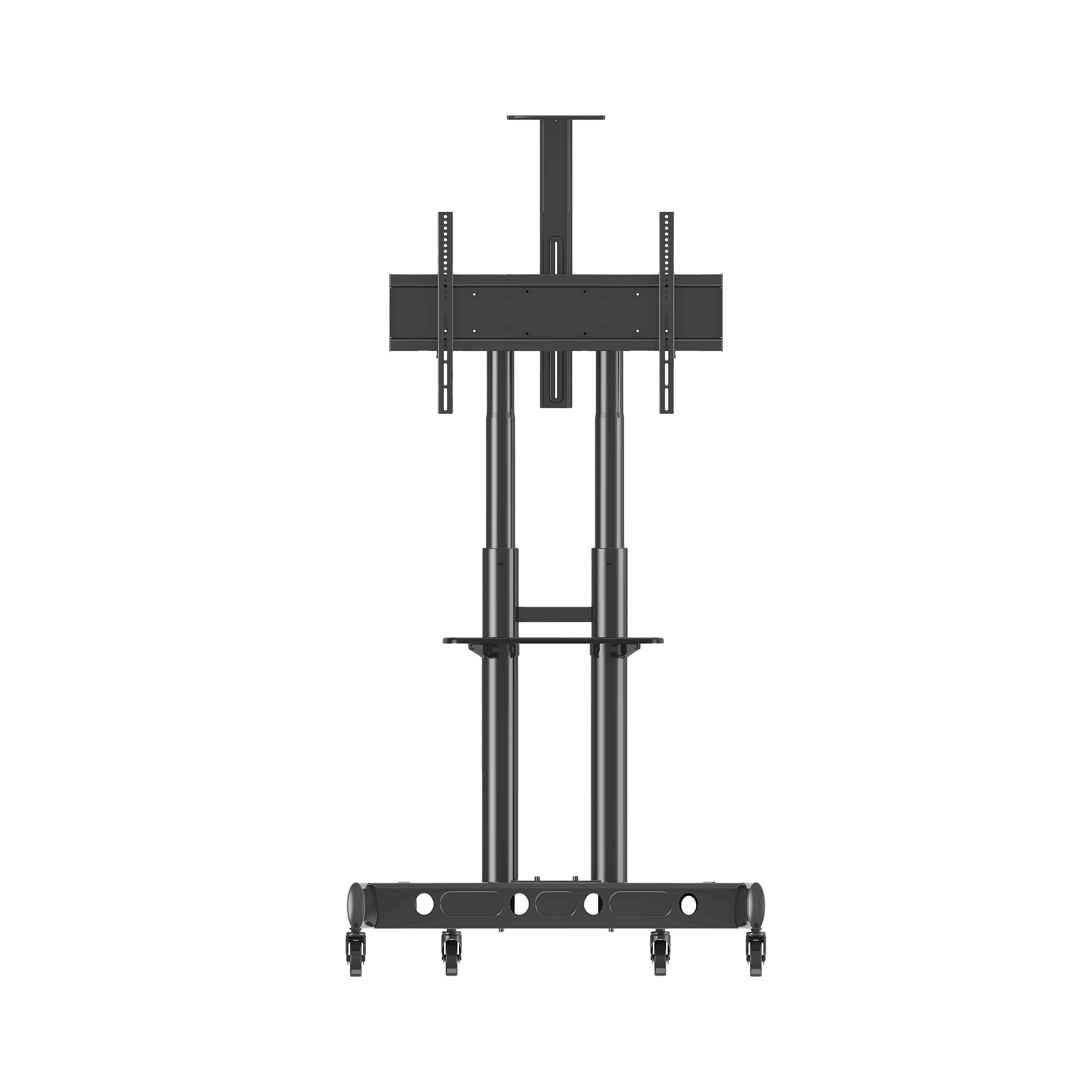 Soporte Móvil para Pantalla / 55" a 90" / VESA 200x200 a 800x500 / Carga 90.9 kg (200 lbs) / Base Modular con Ruedas 360°