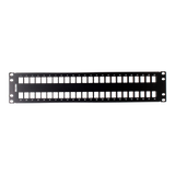 Patch Panel Modular Belden 48 Puertos Cat6/6A 2U Rack 19 Pulgadas Keyconnect Sistema Modular AX103115 - SILYMX