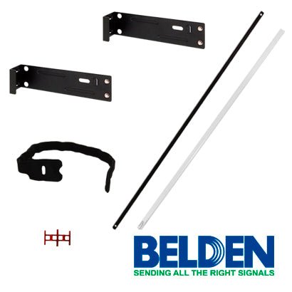 Panel de Parcheo Belden Cat6+ Categoría 6 KeyConnect 2U 48 Puertos Totalmente cargado Color Negro AX103255 - SILYMX
