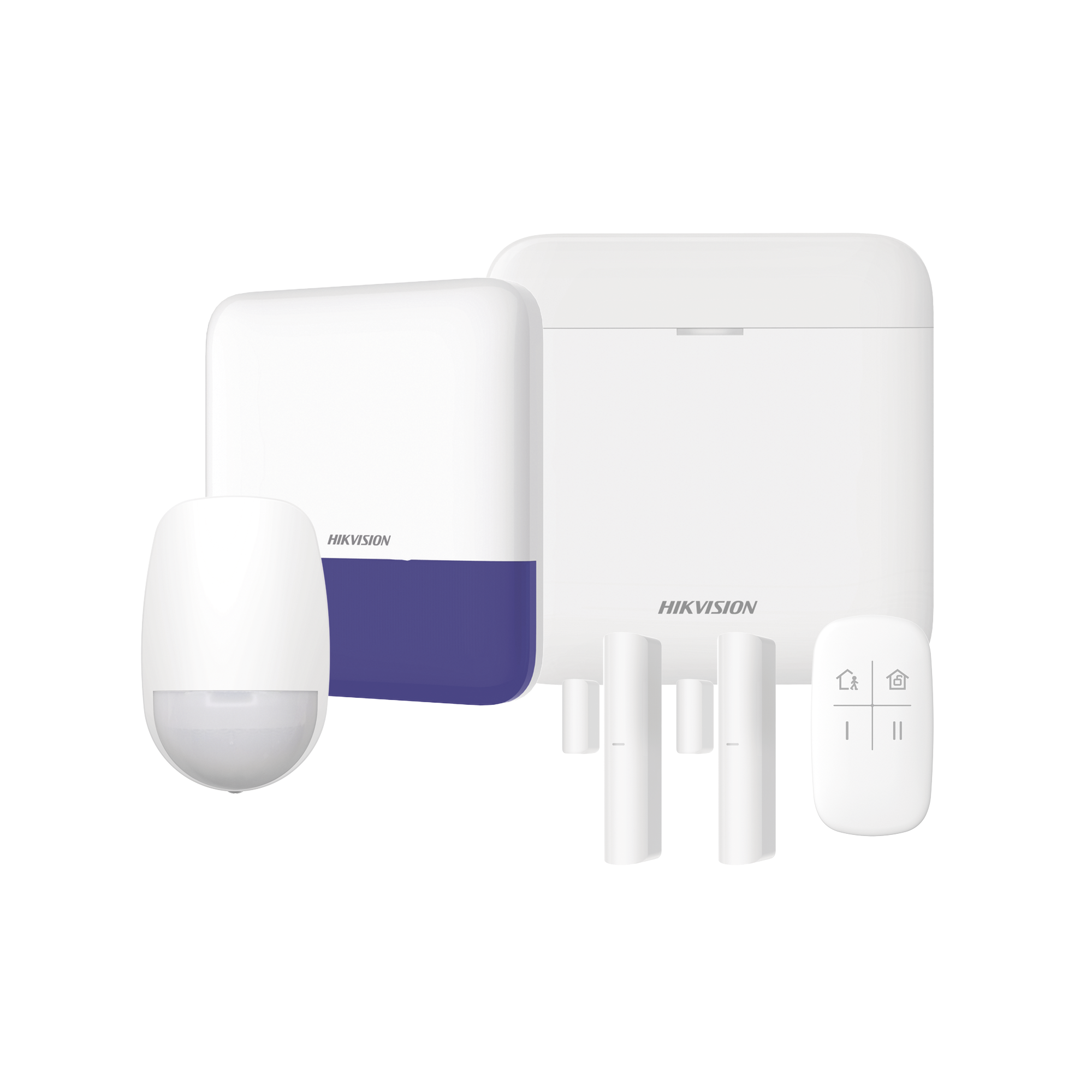 Kit de Alarma Inalámbrico / 48 Zonas / GSM 3G/4G Dual SIM / Wi-Fi 2.4 GHz / PIR 15 m (49.2 ft) / Sirena Exterior / Batería de Respaldo 12 h