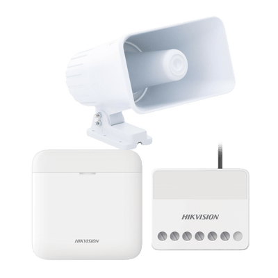 Kit Sistemas CompletosHIKVISIONAXPRO-KIT-SIRENA-CKit Alarma AX PRO Sirena 30W Hub Bateria Respaldo Relevador Hik - Connect Hikvision AXPRO - KIT - SIRENA - C - SILYMX
