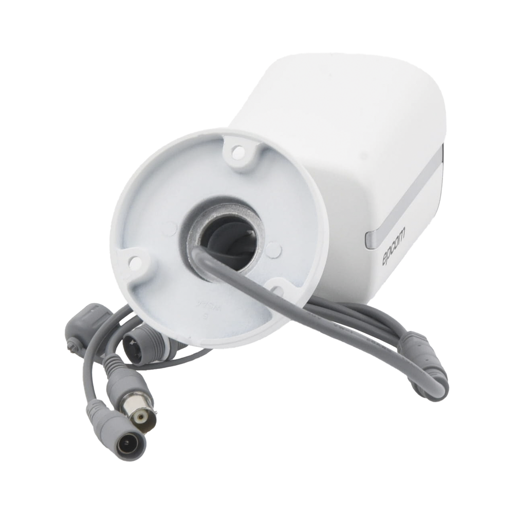 Cámara Bala TURBOHD 3K (5MP) Lente 2.8 mm Micrófono Integrado Imagen a Color 24/7 Luz Blanca 20 mts Exterior IP67 dWDR 4 Tecnologías B3K-TURBO-C - SILYMX