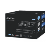 Kit TURBOHD 5 Megapixel / DVR 4 Canales / 4 Cámaras de 5 Megapixel con Micrófono Integrado / 4 Cables 18 Metros / Fuente de Poder Profesional - SILYMX