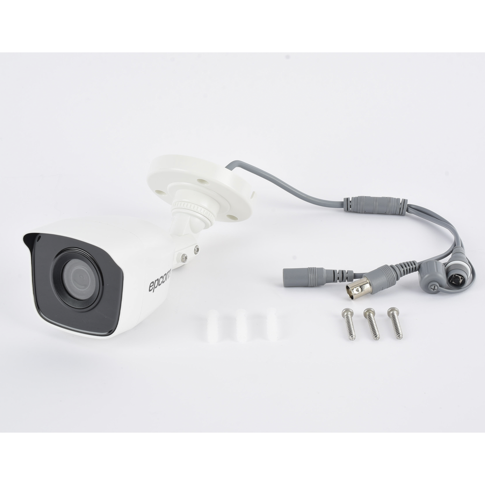 Cámara Bala TURBOHD 5 Megapíxel Lente 2.8mm 85° de Visión Exterior IP66 IR EXIR 20 mts TVI-AHD-CVI-CVBS Metal B50-TURBO-G3 - SILYMX