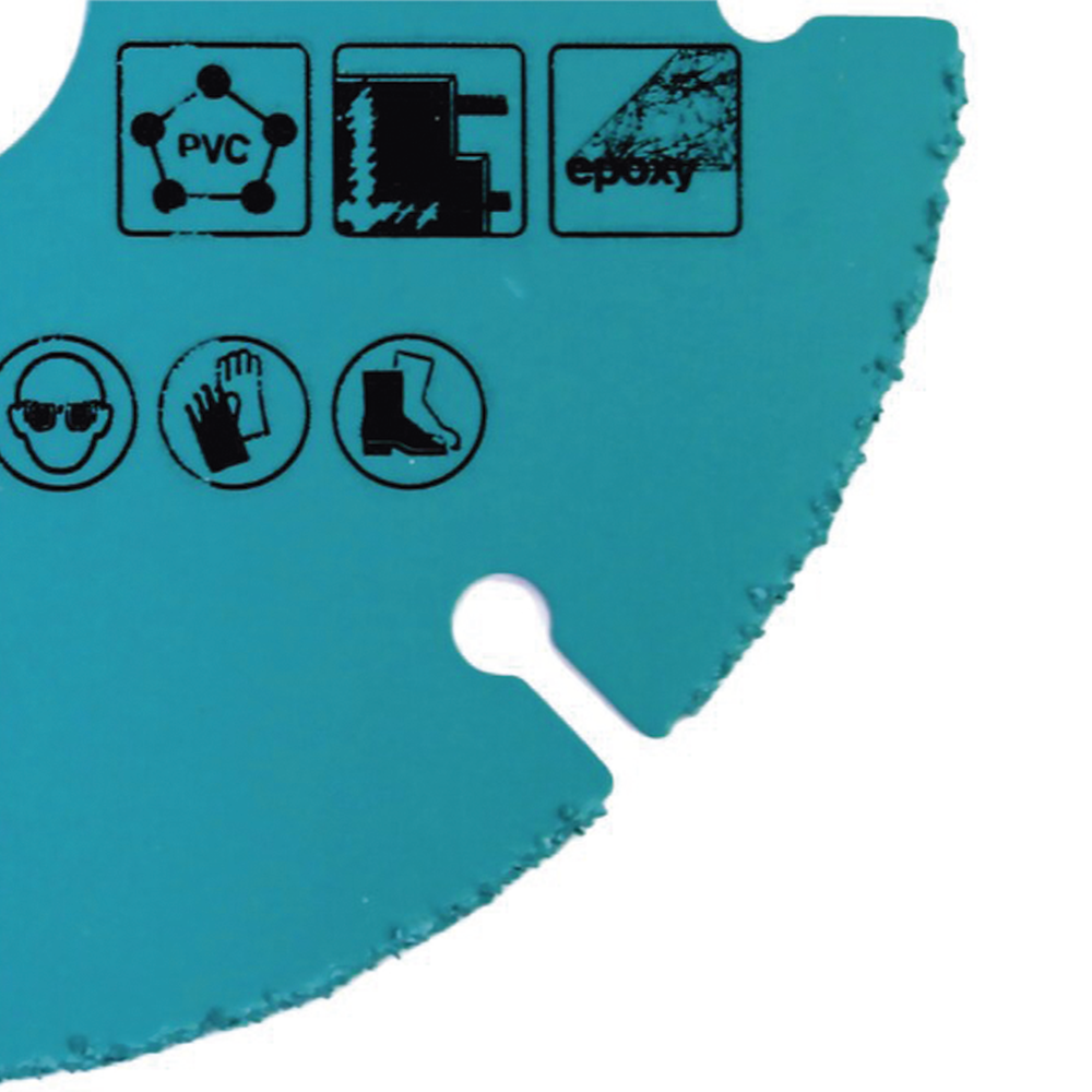 Disco de carburo de tugsteno 4 1/2" multi-material para esmeriladora, Ideal para Yeso y Epóxicos B-57716 - SILYMX