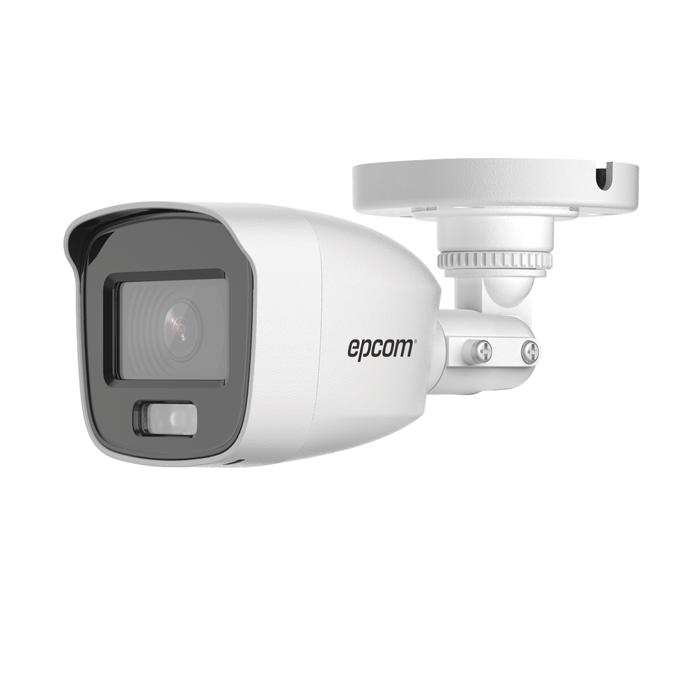 Cámara ColorVu Bala TURBOHD 2 Megapíxel 1080p Microfono Integrado Imagen a color 24/7 Lente 2.8 mm METAL Luz Blanca 20 mts Exterior IP66 TVI-AHD-CVI-CVBS dWDR B8-TURBO-C/A - SILYMX