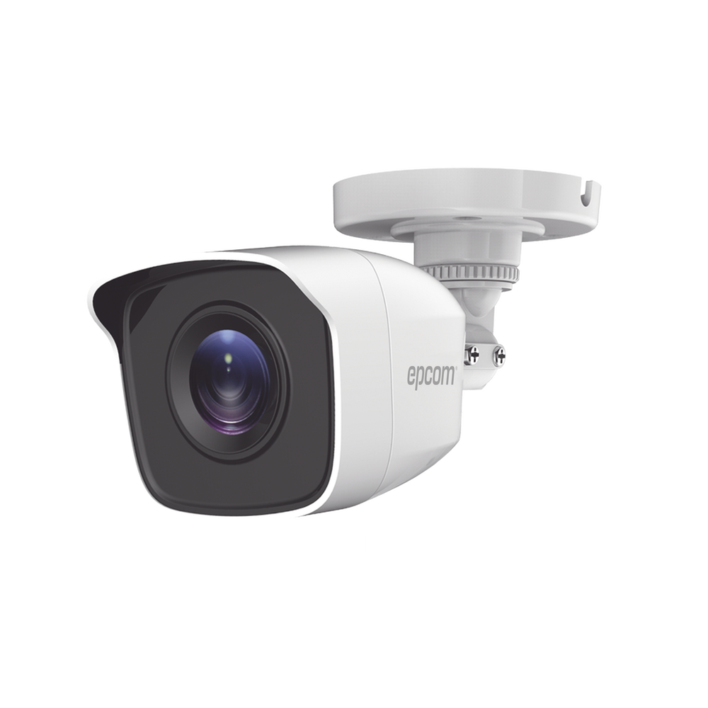 Cámara Bala TURBO 2 Megapíxeles 1080p Gran Angular 103° Lente 2.8 mm IR EXIR Inteligente 20 mts Exterior IP66 dWDR TVI-AHD-CVI-CVBS Policarbonato  B8-TURBO-G2P - SILYMX