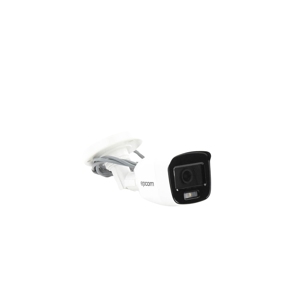 Cámara Bala TURBOHD 2 Megapíxel 1080p Lente 2.8 mm ColorVu Microfono Integrado Imagen a Color 24/7 Policarbonato Luz Blanca 20 mts Exterior IP66 TVI-AHD-CVI-CVBS dWDR B8-TURBO-PC/A - SILYMX