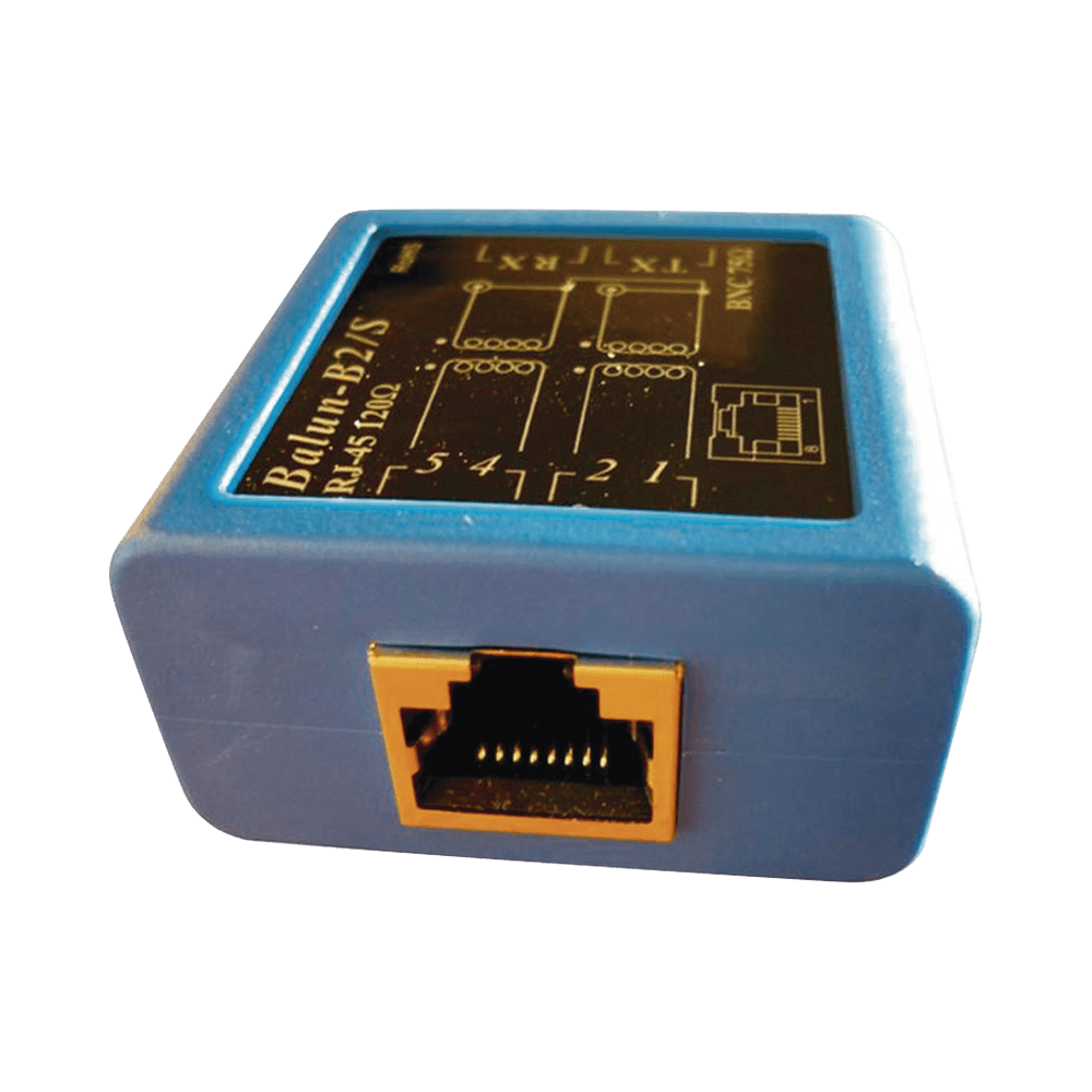 Balun E1 -Adaptador BNC hembra 75 ohms a jack RJ45 120 ohms - SILYMX