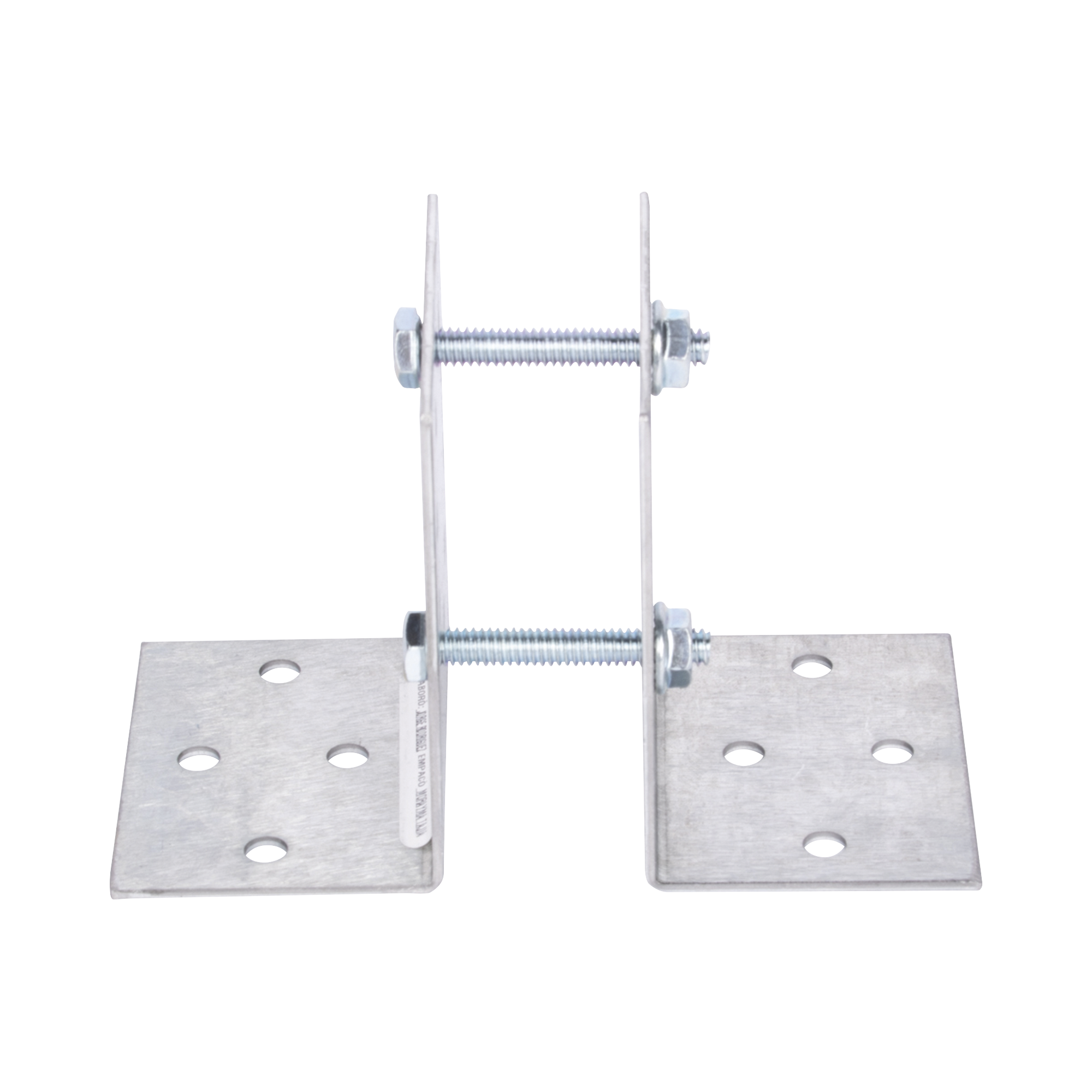 Base Multiposición para postes de paso o esquina en cercos electricos 100% Acero galvanizado BASESYSPOST-R2 - SILYMX